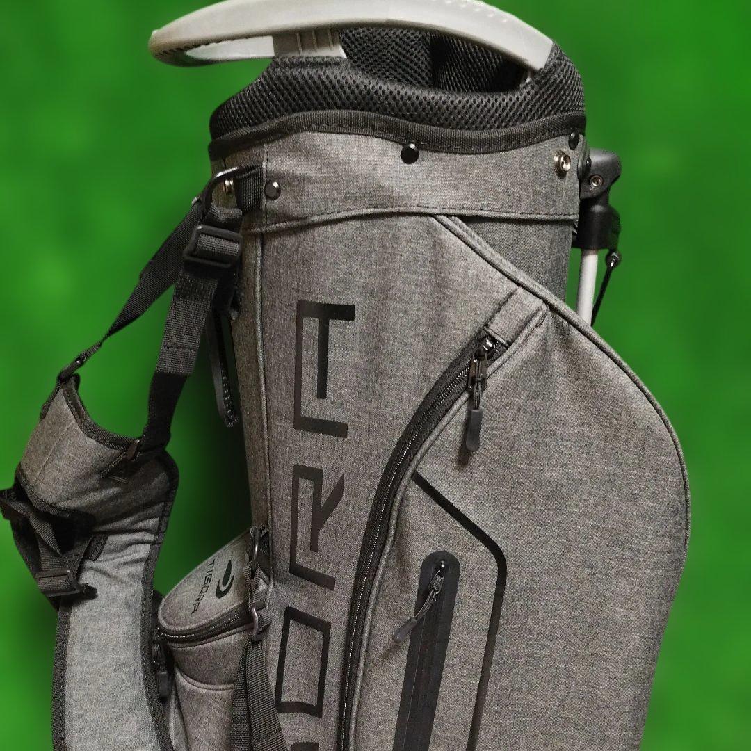 美品　TIGORA スタンド式 グレー キャディバッグint