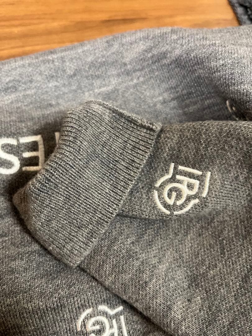 PEARLY GATES ロゴ入りセーター グレー　レディースサイズ0