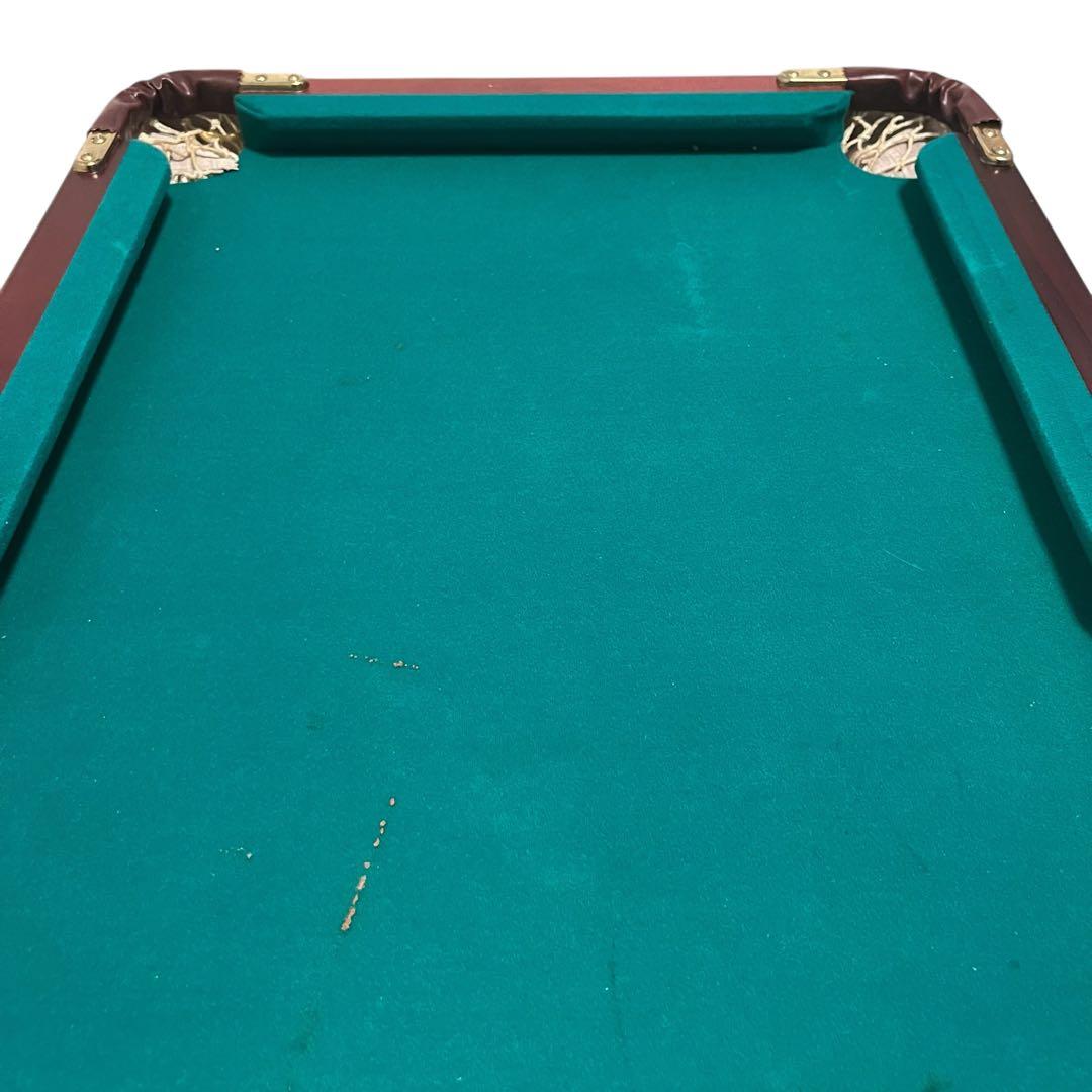 ✨【良品】ミニビリヤード台　一式　キュー2本　組み立て簡単