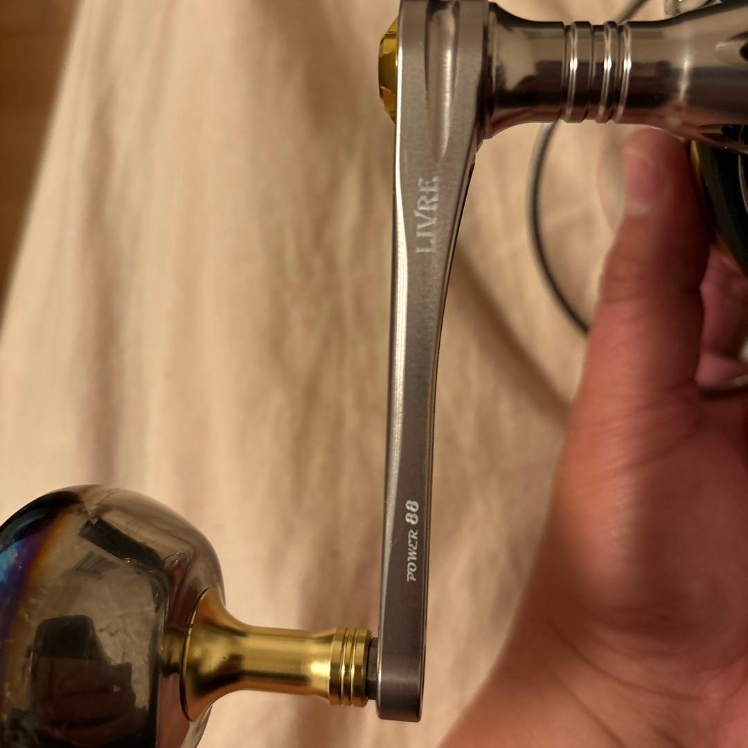 美品SHIMANO STELLA8000hgリブレハンドル、純正ハンドル付き