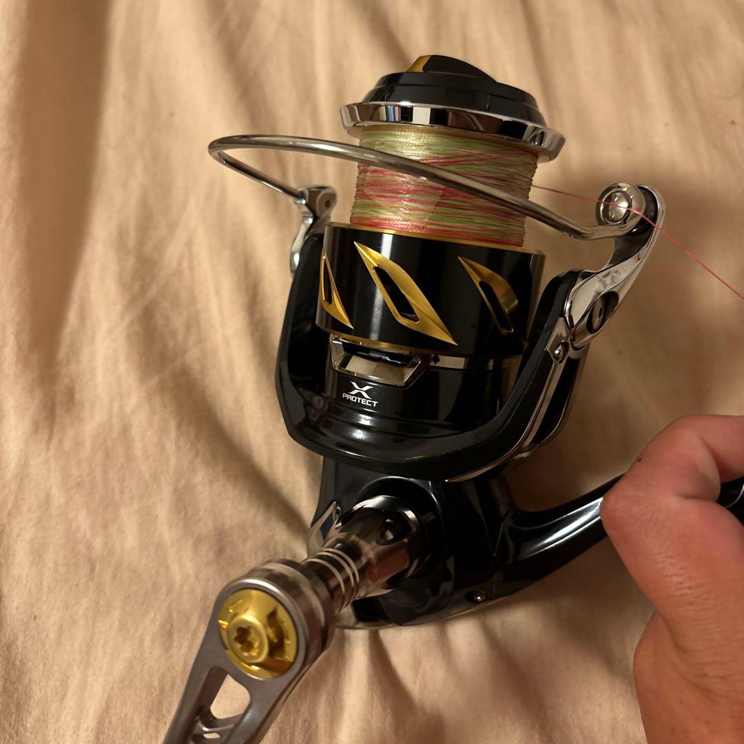 美品SHIMANO STELLA8000hgリブレハンドル、純正ハンドル付き