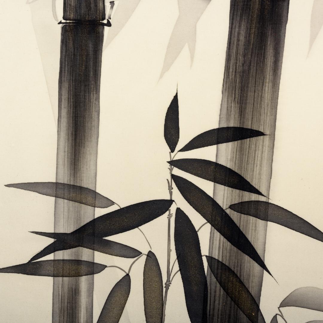 F10　肉筆水彩日本画　『雀』　高級木製額縁付属　外寸約713×638mm