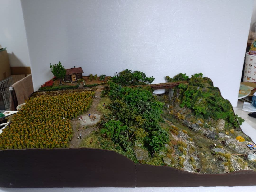 ジオラマ【60✕43cm程度】　Nゲージサイズ?　レール幅（9mm）