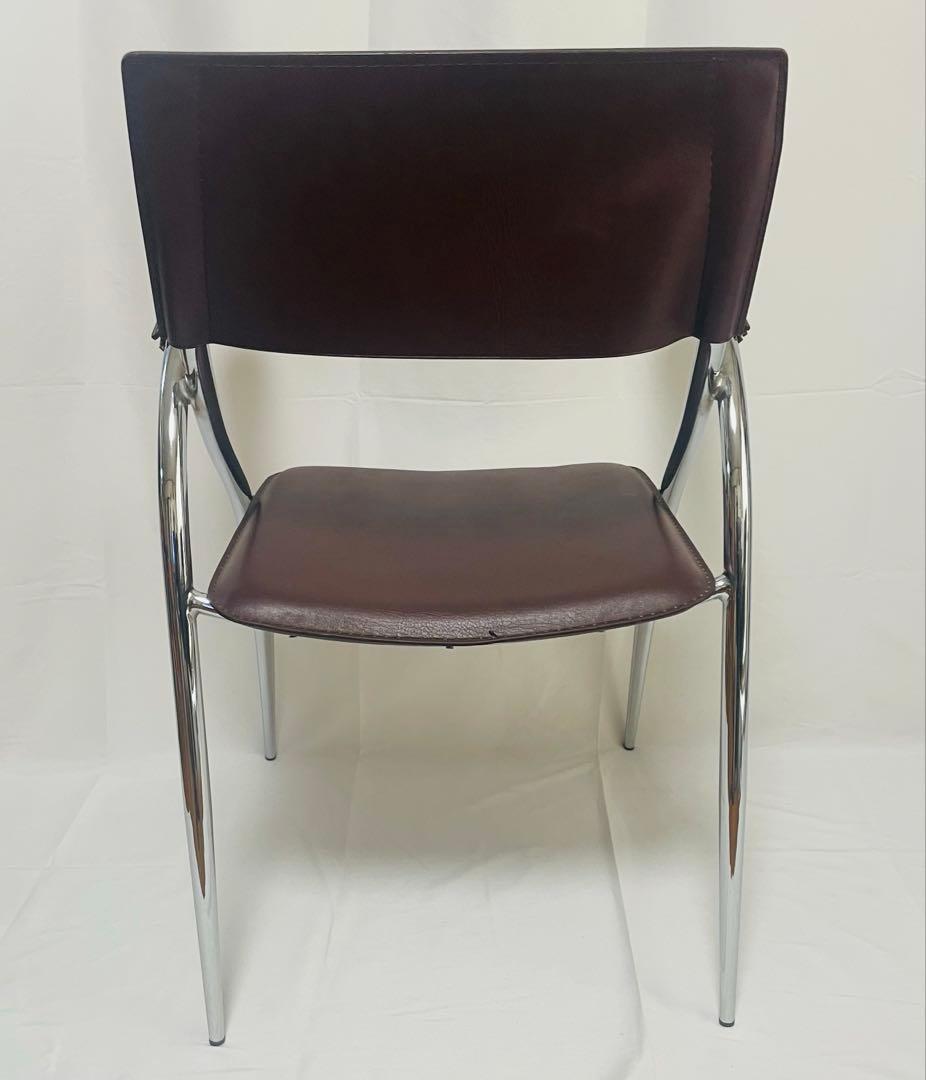 ポストモダン スチールフレーム アームチェア スペースエイジ