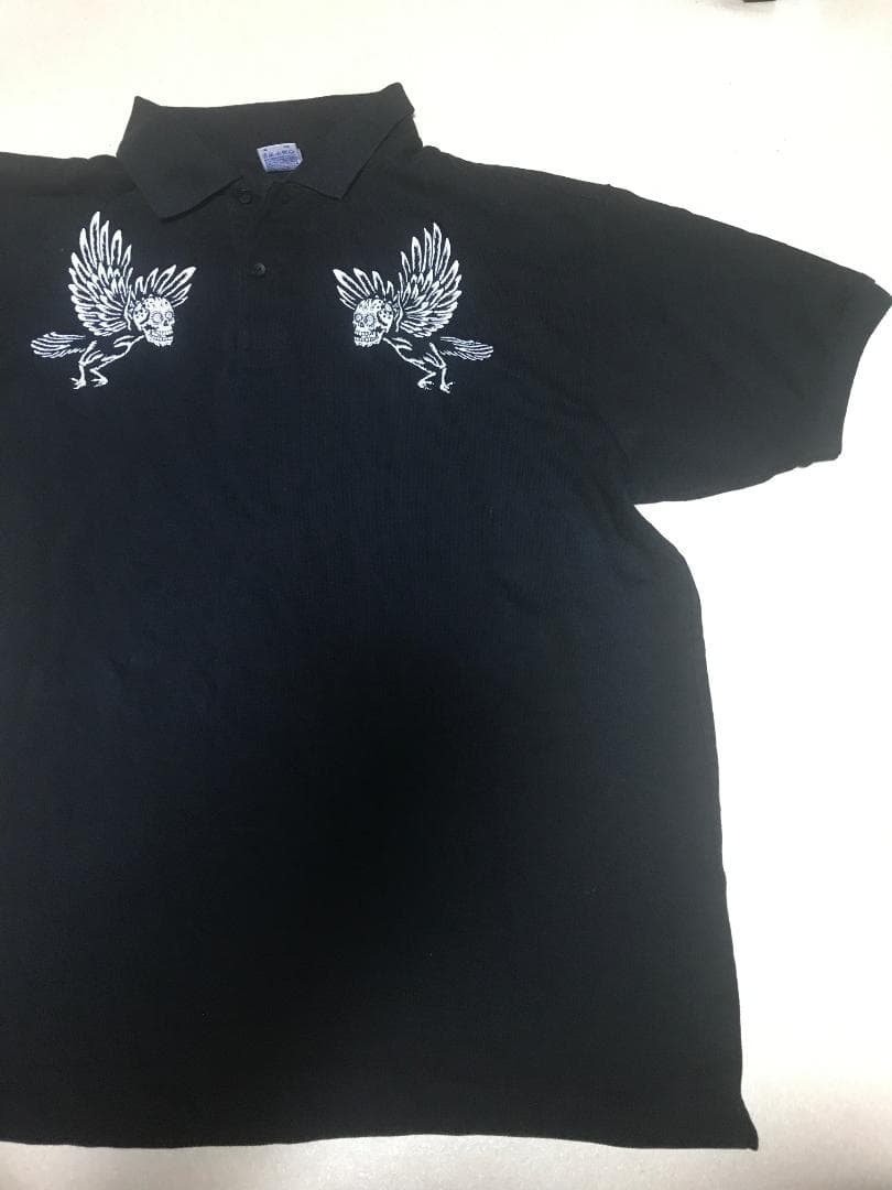 マキシマムザホルモン XXL ホルモン 未使用 ポロシャツ 豚 牛 ガイコツ