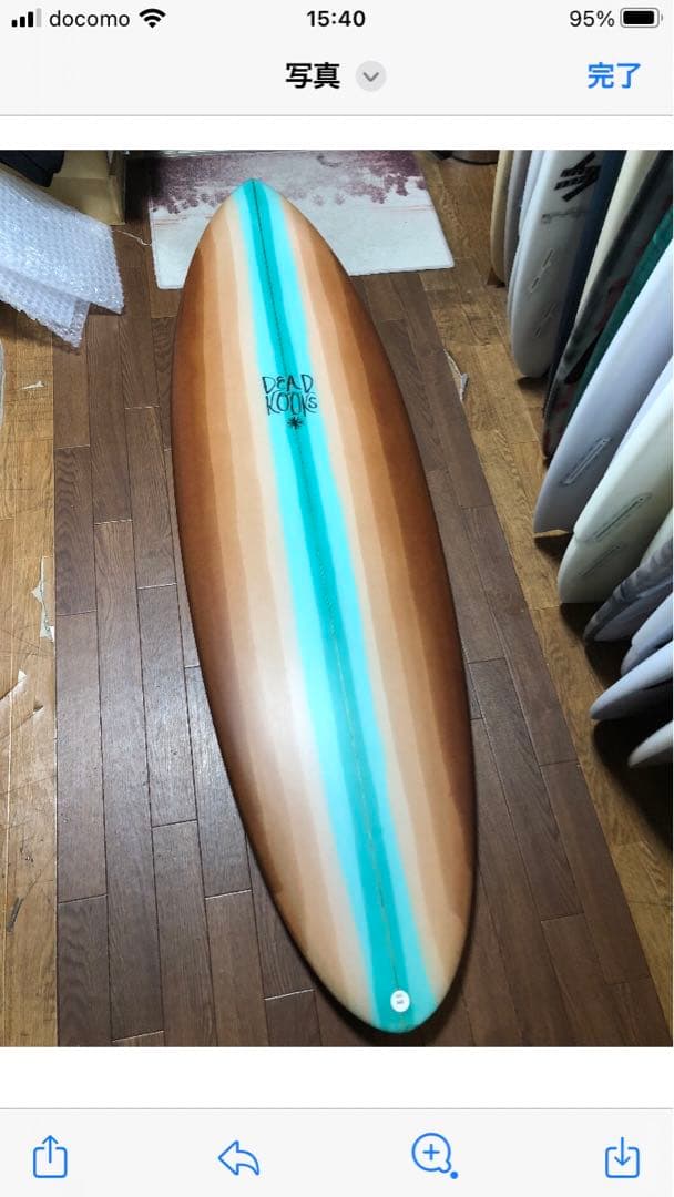 Deadkooks デットクークスサーフボード クラックド　エーゲ　6.2