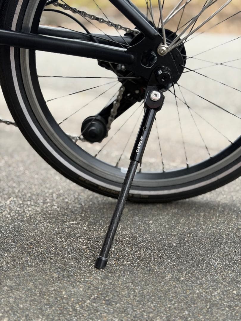 ブロンプトP line 4速ミッドナイトブラック クロモリ➕一部チタンフレーム