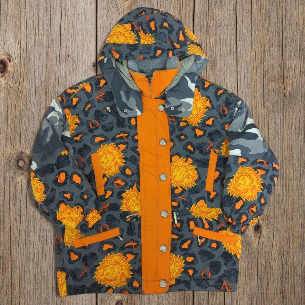 【美品】phenix ライオン柄 スノボウェア セットアップ上下 M