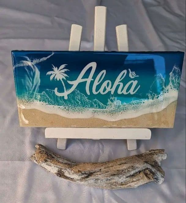 Hawaiiを感じる　Ocean Aloha plate