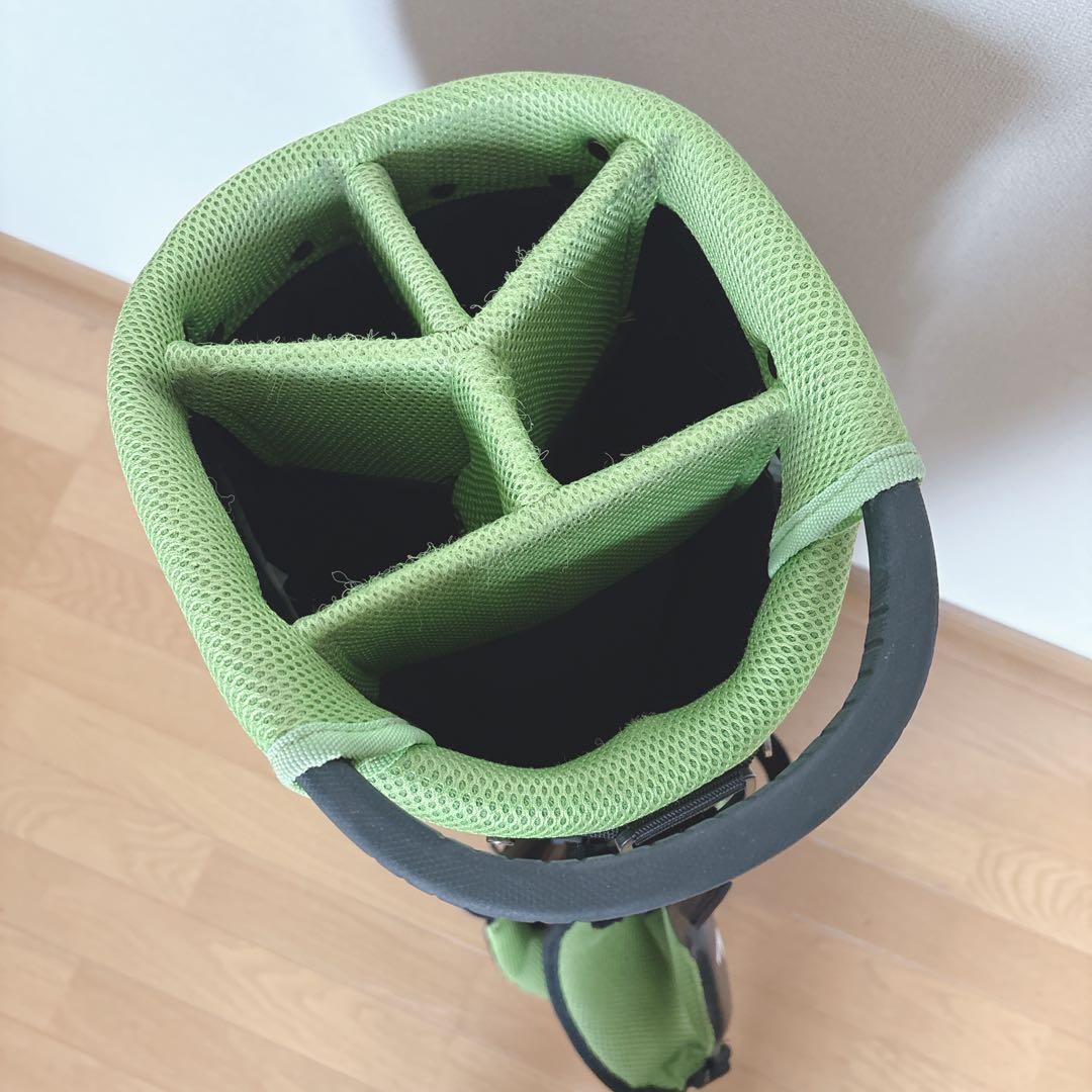 K355 J.LINDBEBRG スタンドキャディバック　グリーンブラック