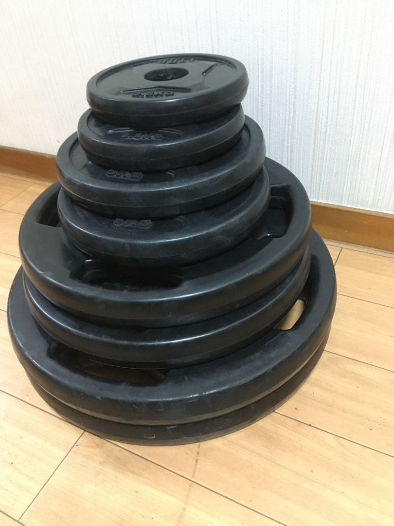 ufuku ブル オリンピックバーベルプレート穴径50mm 計 65kg