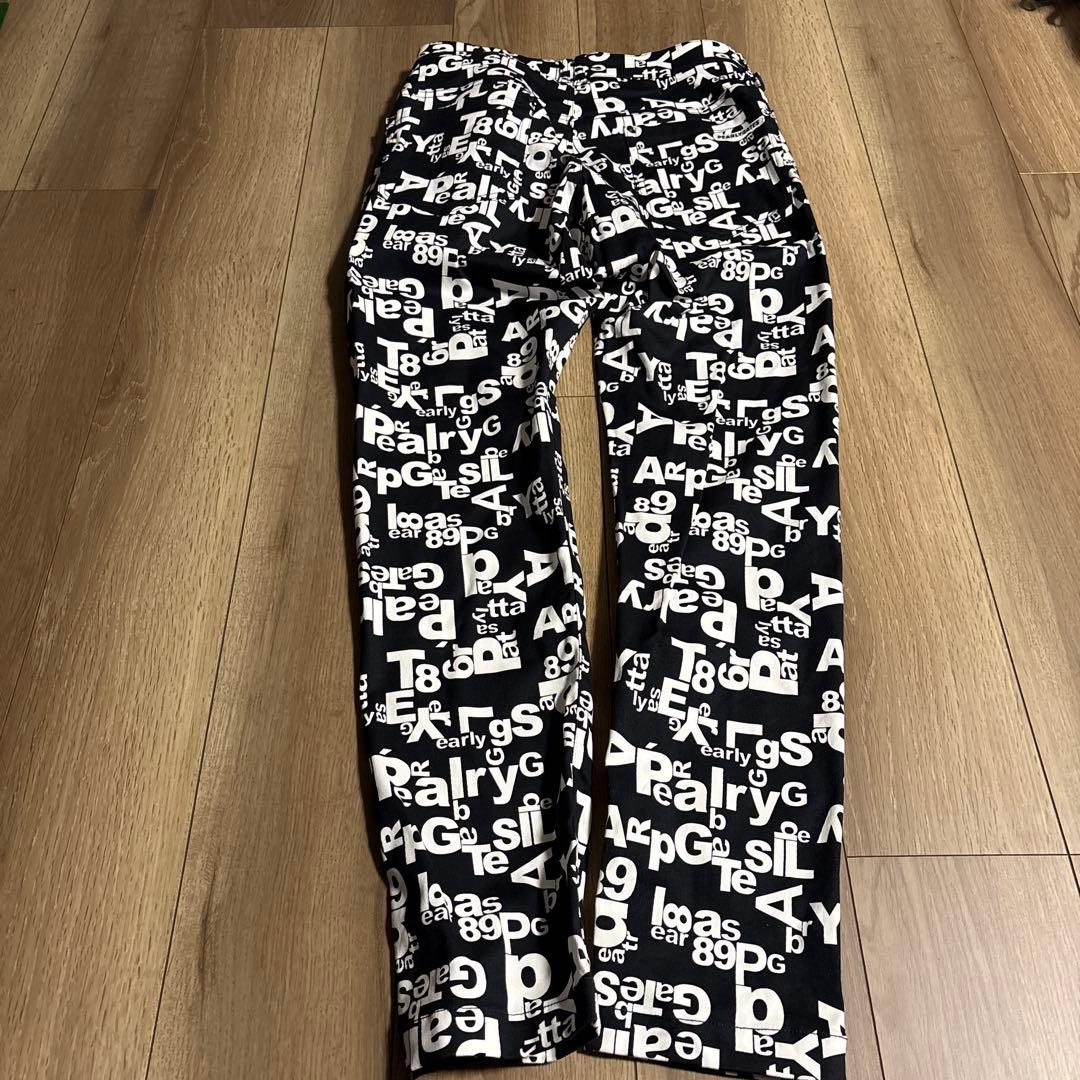 【美品】PEARLY GATES アルファベットプリントパンツ