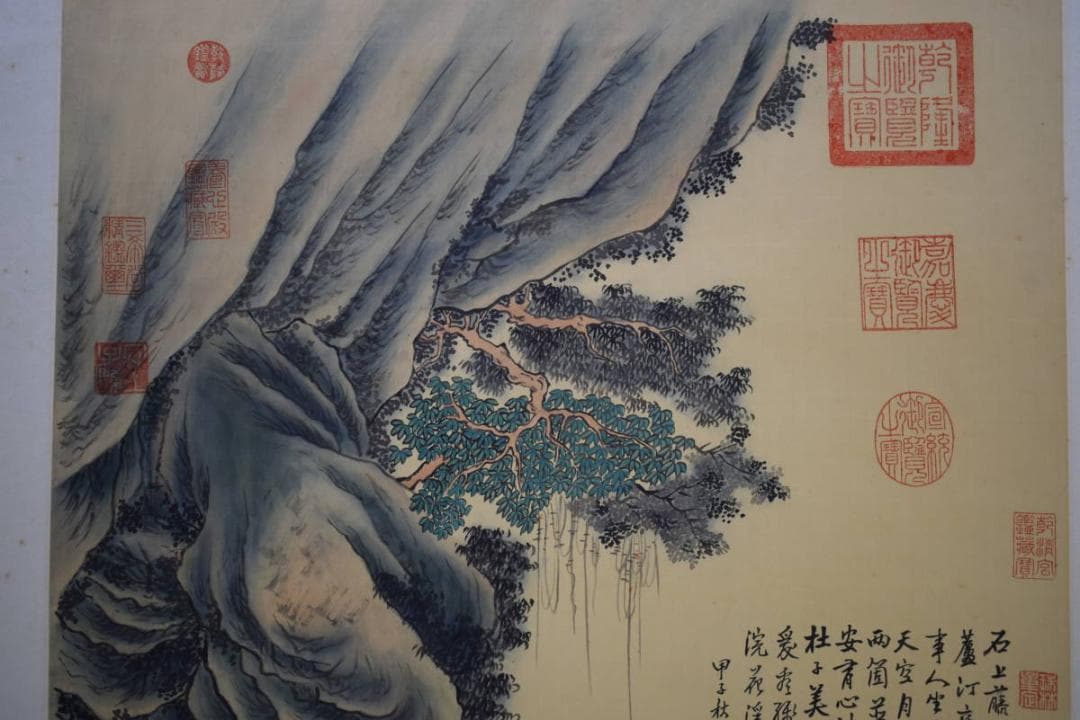 真作/董邦達敬/赤壁画賛/布袋屋掛軸HF-713