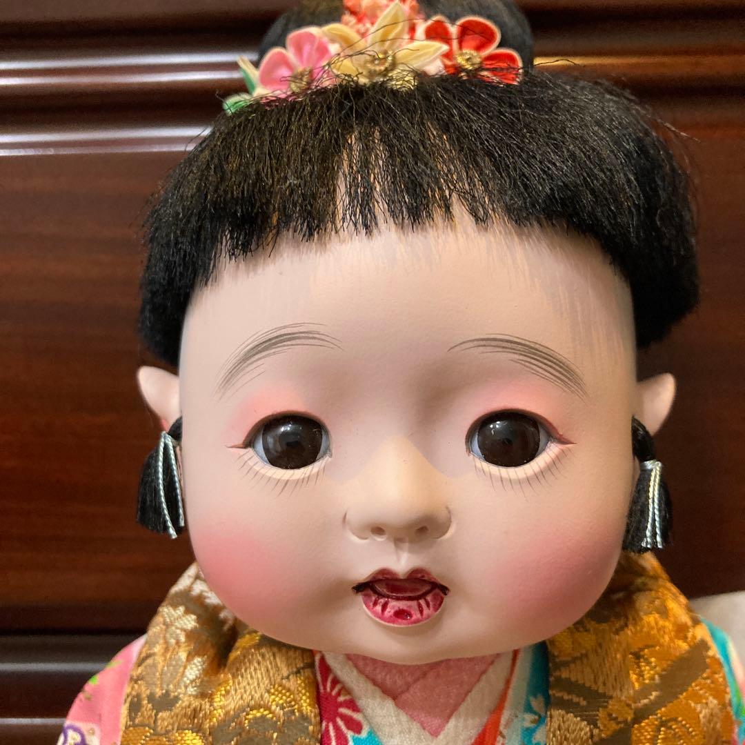 レトロ　お座りできる人形　市松人形　アンティーク