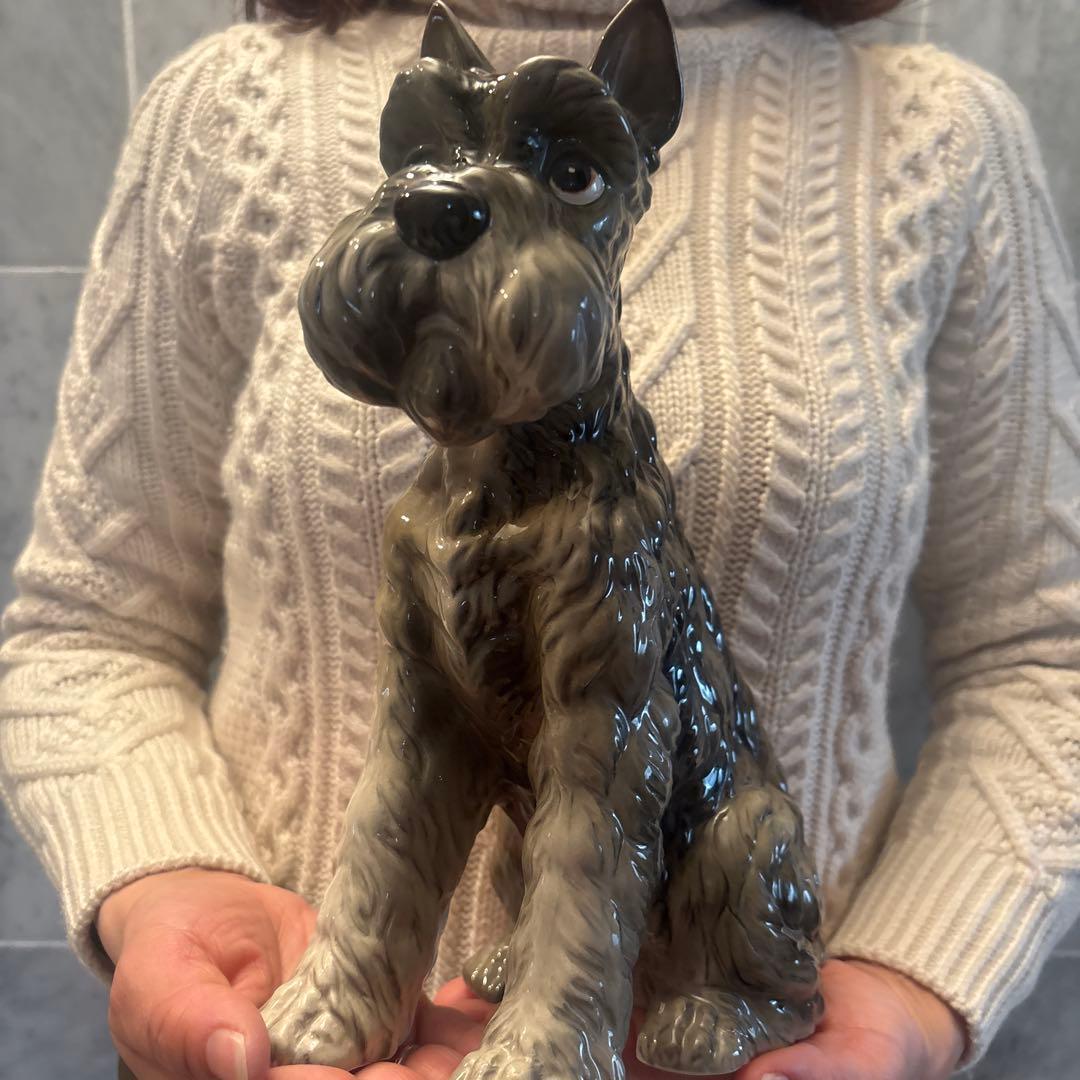 アメリカ1970-80年代ヴィンテージ生きているように美しい瞳で凛と佇む犬