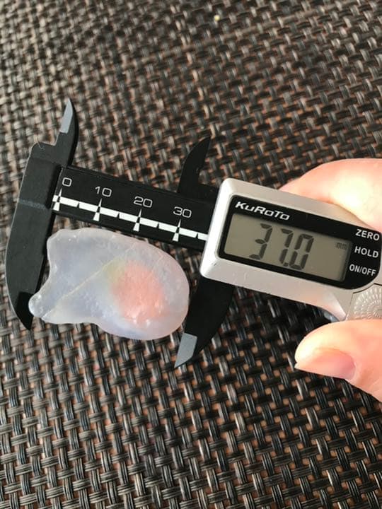 ゴビ石−435 ゴビ瑪瑙　原石　ツートンカラー ピンク&イエロー