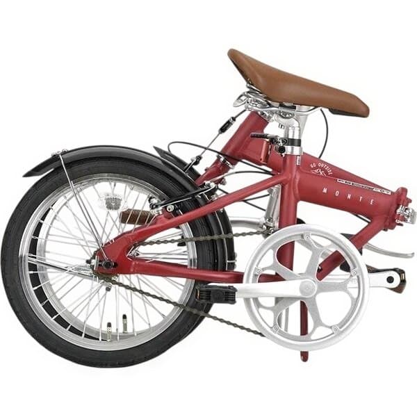 折りたたみ自転車 モンテ AL 16インチ マットレッド YG-1452