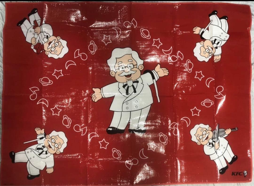 激レア昭和レトロ ケンタッキーKFC カーネルサンダースレジャーシート1993