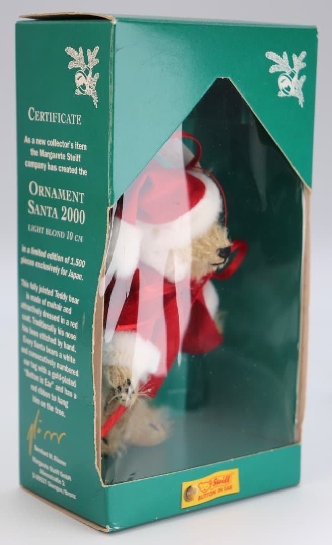 Steiff Santa Bear 2000 約10cm 日本限定品