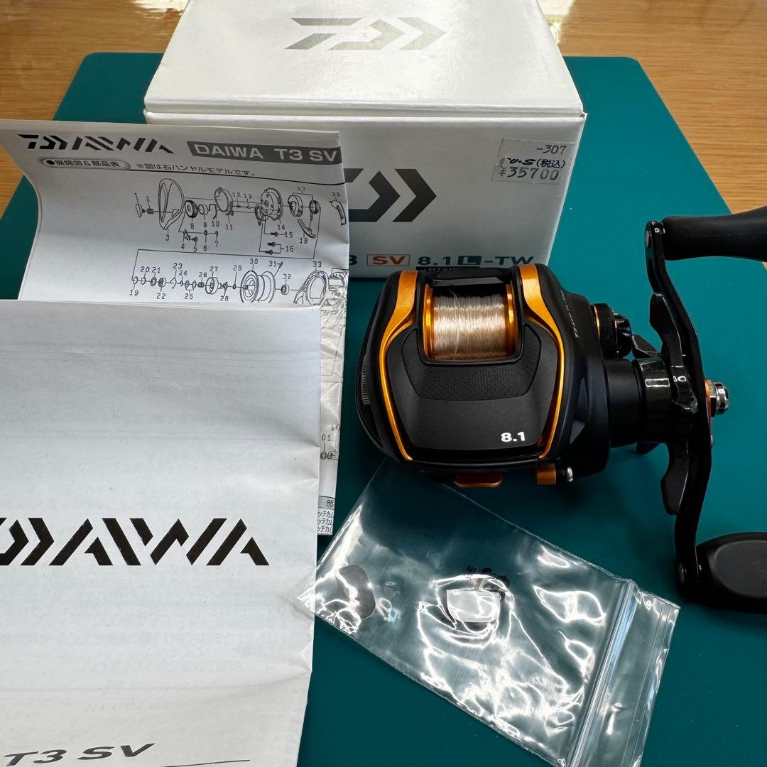 ◉ダイワ T3 SV8.1L-TW ベイトリール 左巻き ベイトフィネス