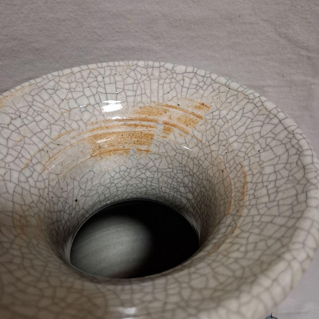 有田焼　花瓶　美術品　花器　インテリア　竹柄　深水作　置物　壺　骨董　床の間