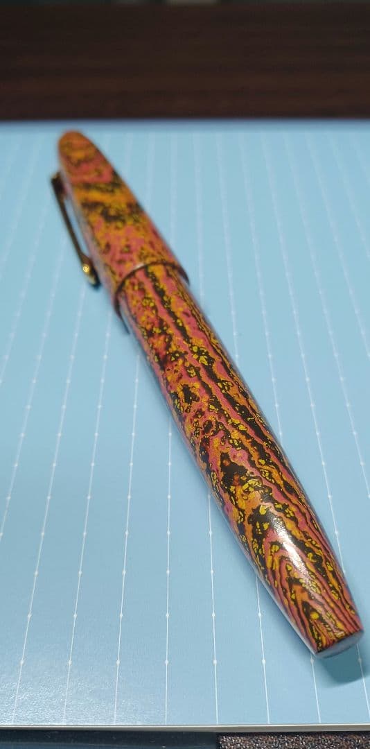 セーラー万年筆 長刀研ぎ 紅炎 万年筆 エボナイト 限定 完品 NMF 中細