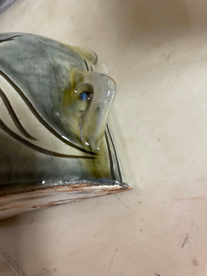 金城次郎（人間国宝）抱瓶　魚　魚汶（小）