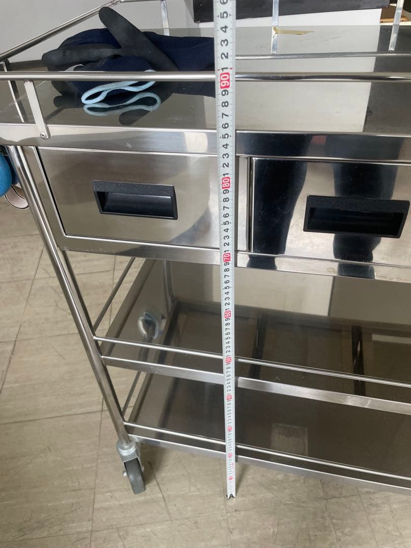 医療用ステンレスワゴン　ドクターキャビネット　回診車　　器械台　機械台