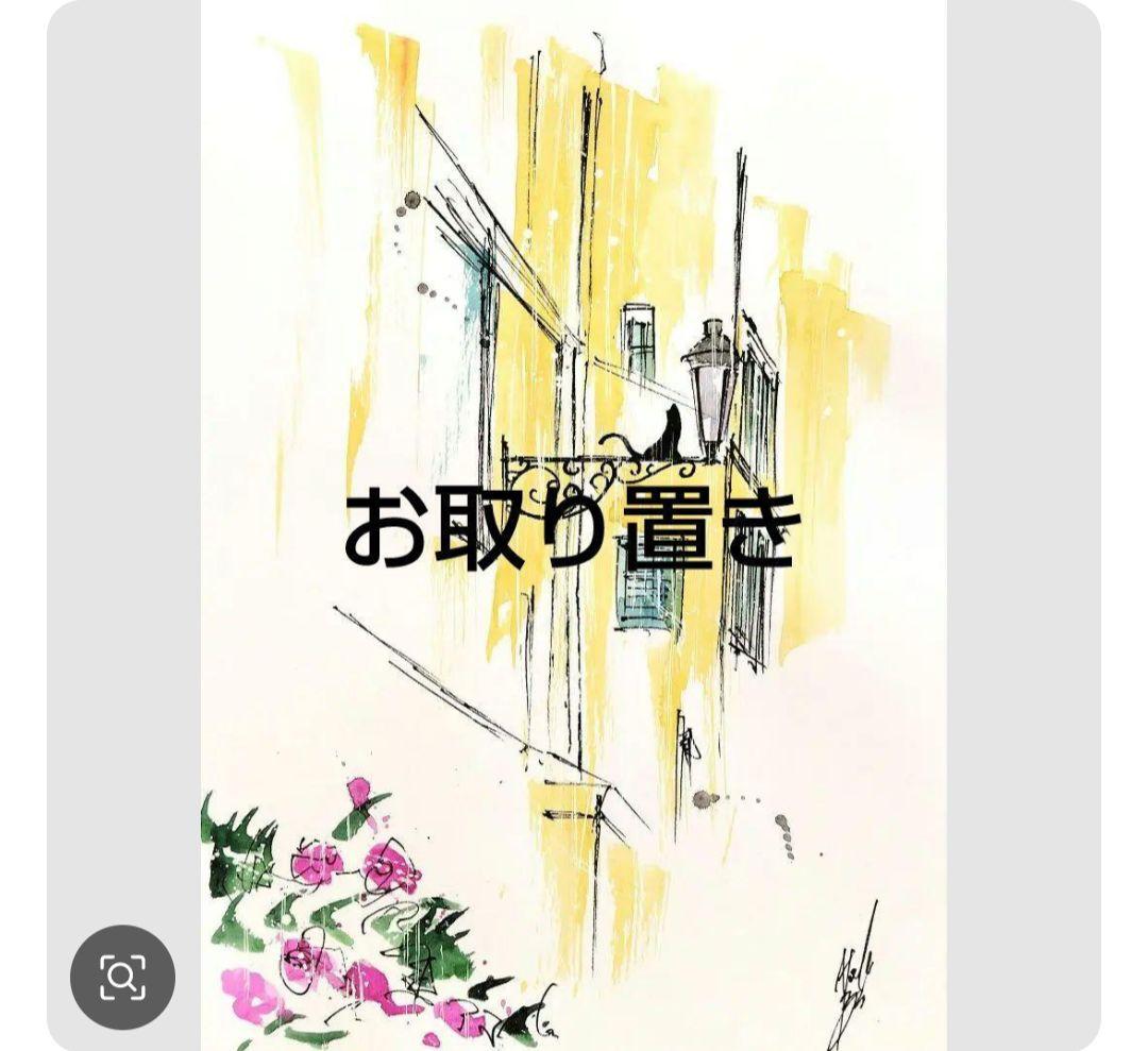 原画#3795 海　黒猫　ニース　フランス　ヨーロッパ　水彩画　ドローイング　鳥