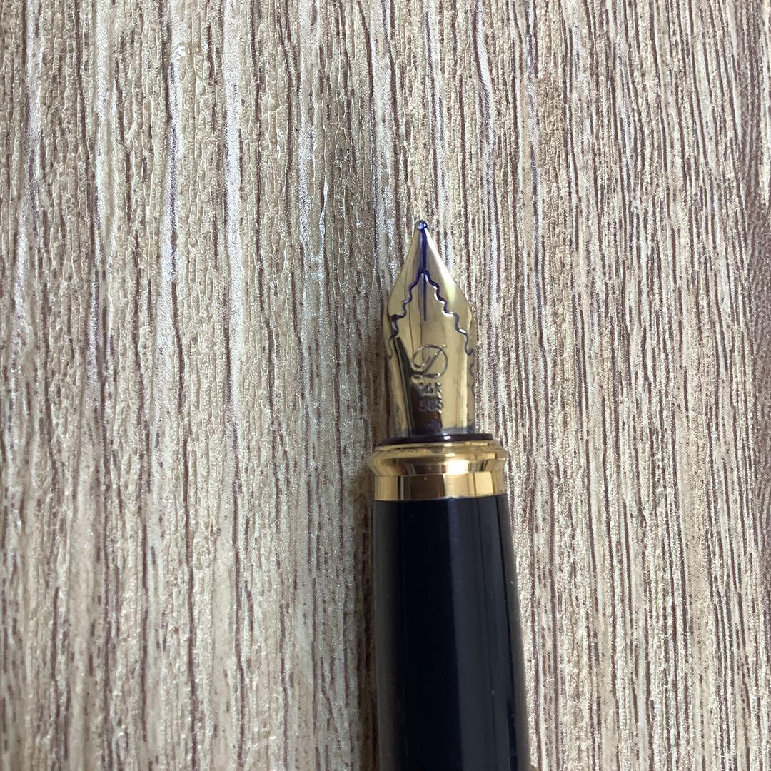 Dupont 万年筆　M K14 黒　ラッカー仕上げ