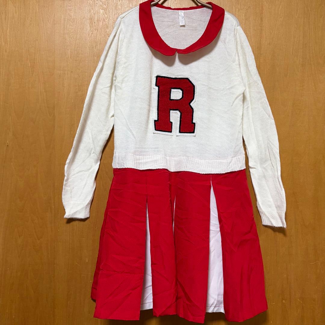 映画『グリース』ライデル高校のチアリーダーチアリーディングウェア R刺繍入り