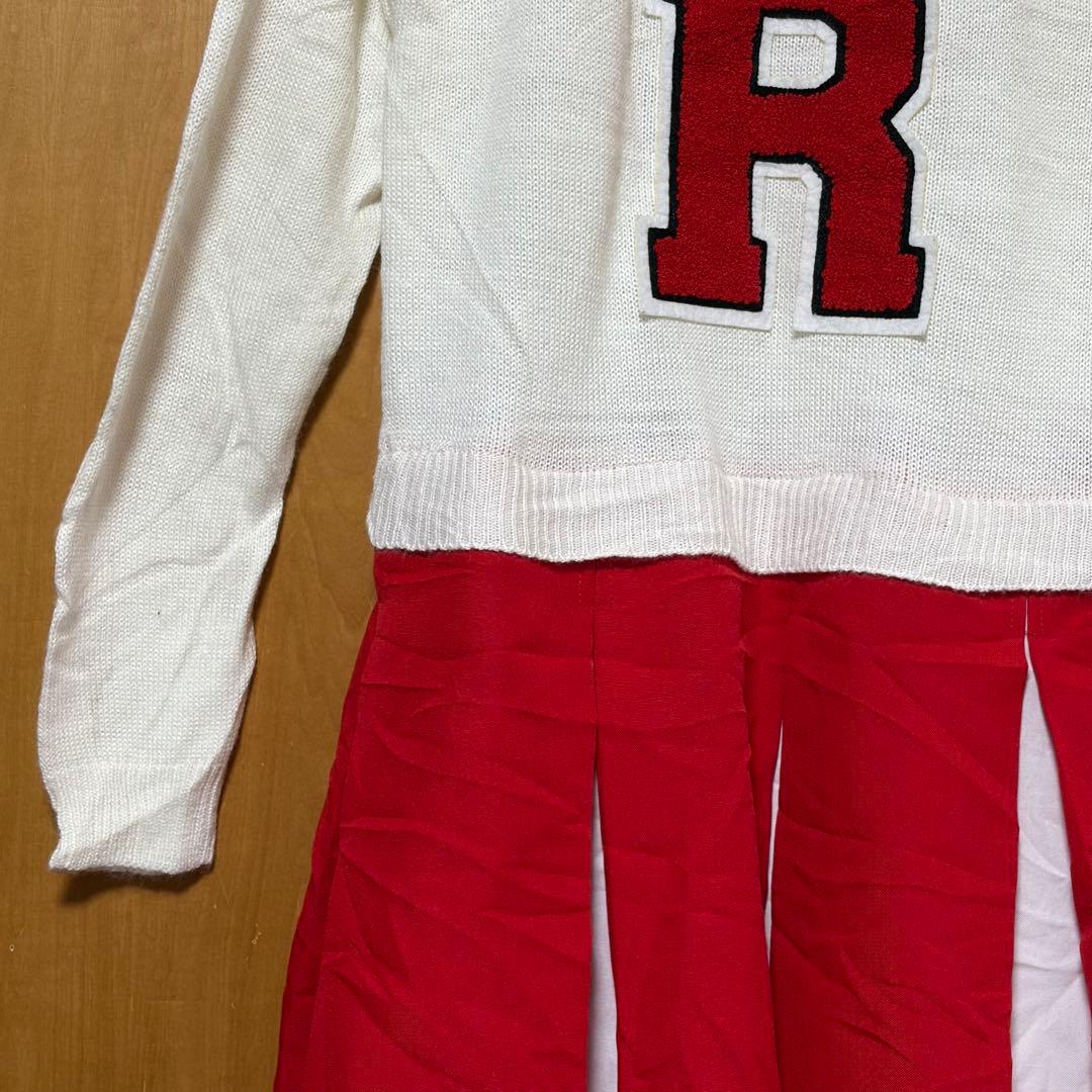 映画『グリース』ライデル高校のチアリーダーチアリーディングウェア R刺繍入り