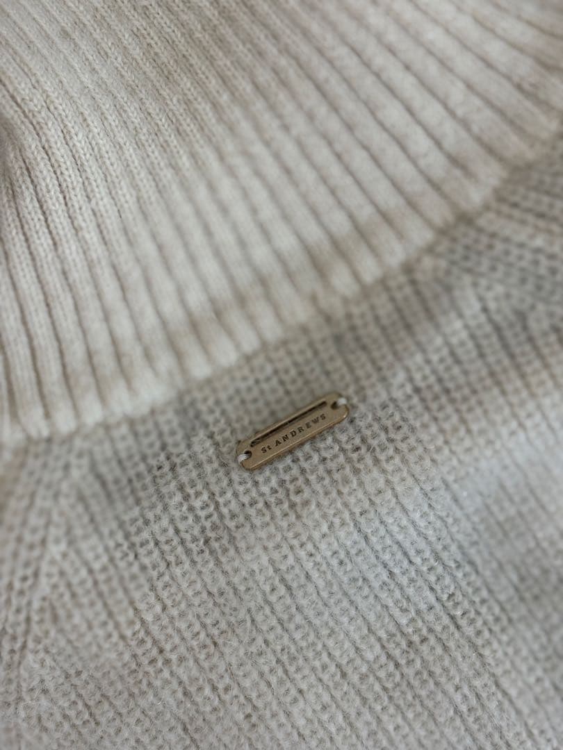 【新品未使用】St ANDREWS ハーフジップ ニット