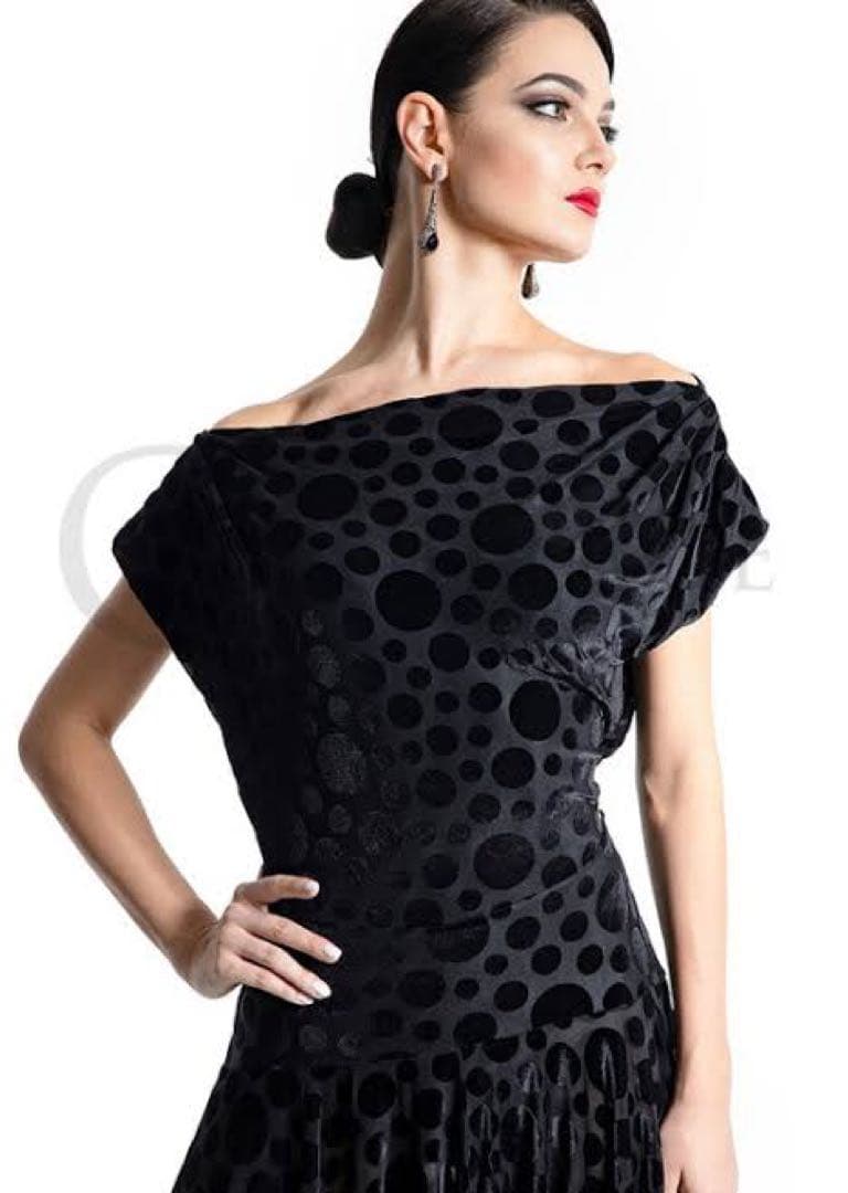 エスパンサルバーグ　チェルナーロングドレスブ ラック（M）