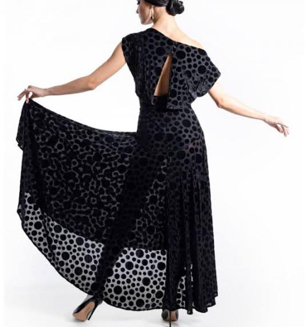 エスパンサルバーグ　チェルナーロングドレスブ ラック（M）