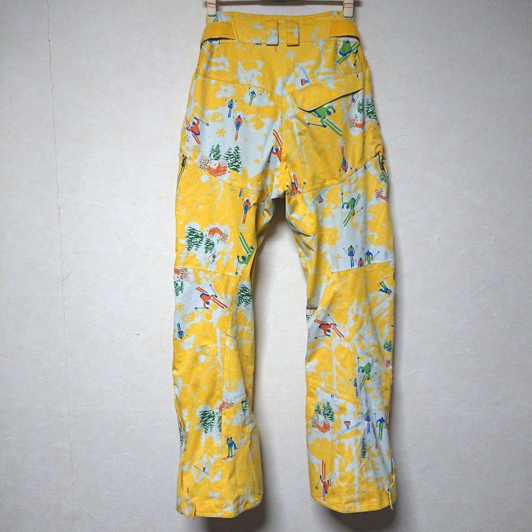 送料無料【MIZUNO】イエロースキー柄スキーパンツ L