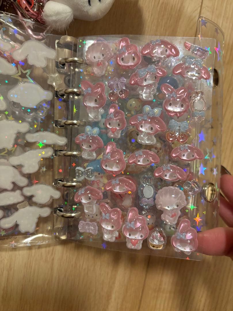 シール帳　完成品　サンリオ　ボンドロ　おはじきシール
