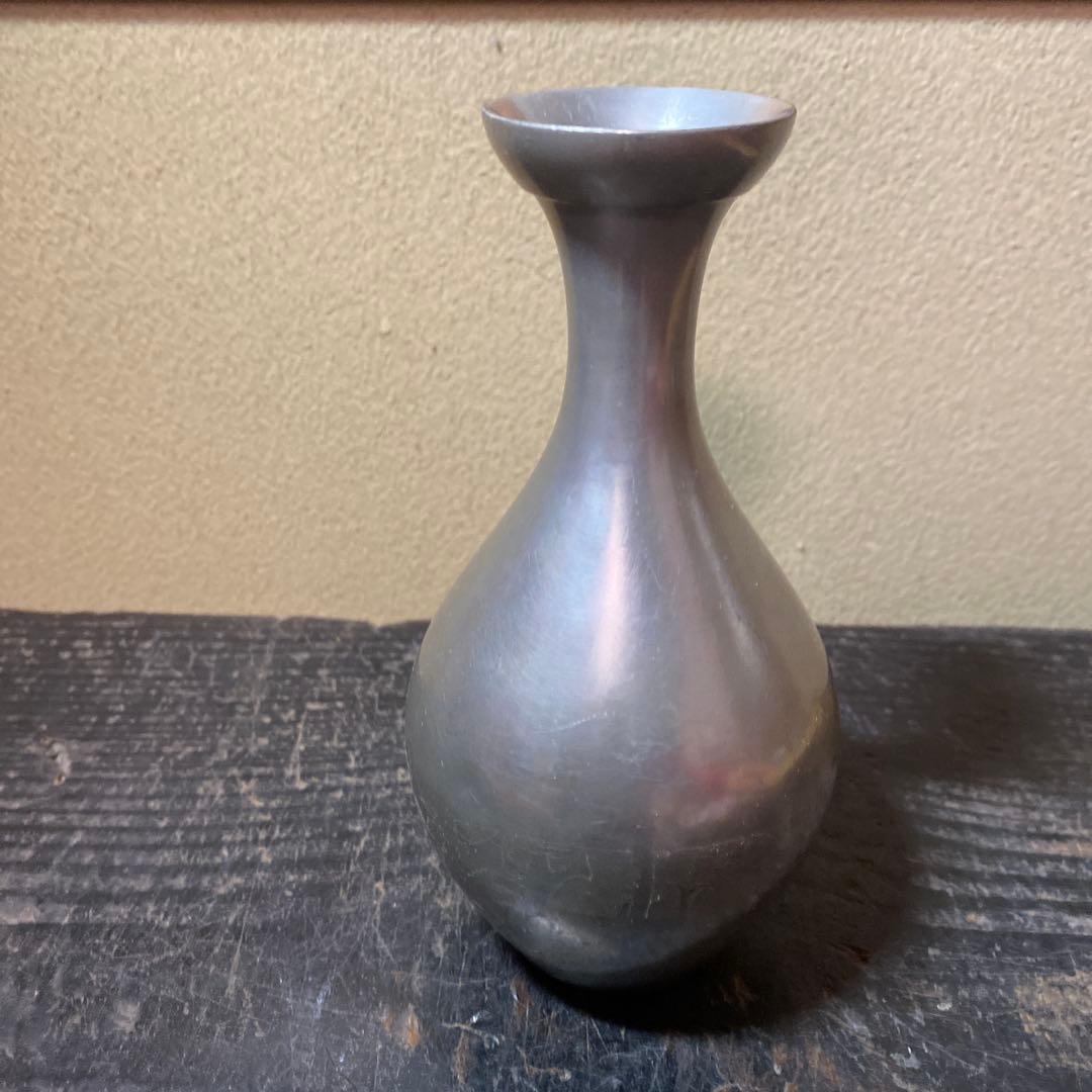 錫徳利　京錫源製C 8cm16.5cm 371g