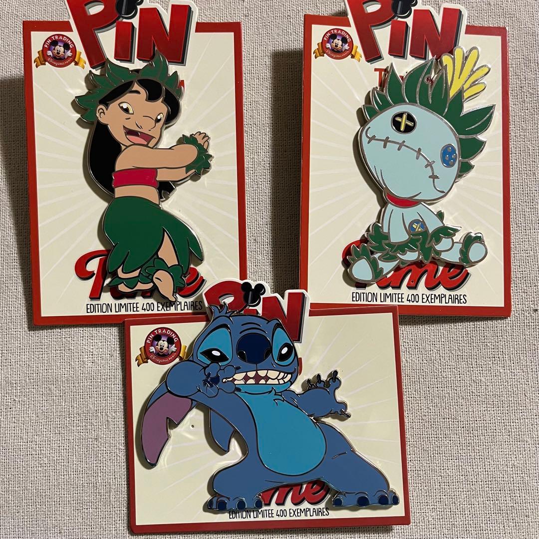 パリディズニー LE400 リロ＆スティッチ ピントレタイム ピンバッジ