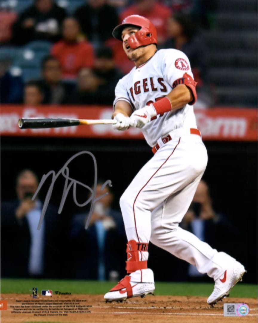 マイク・トラウト直筆サイン入りフォト