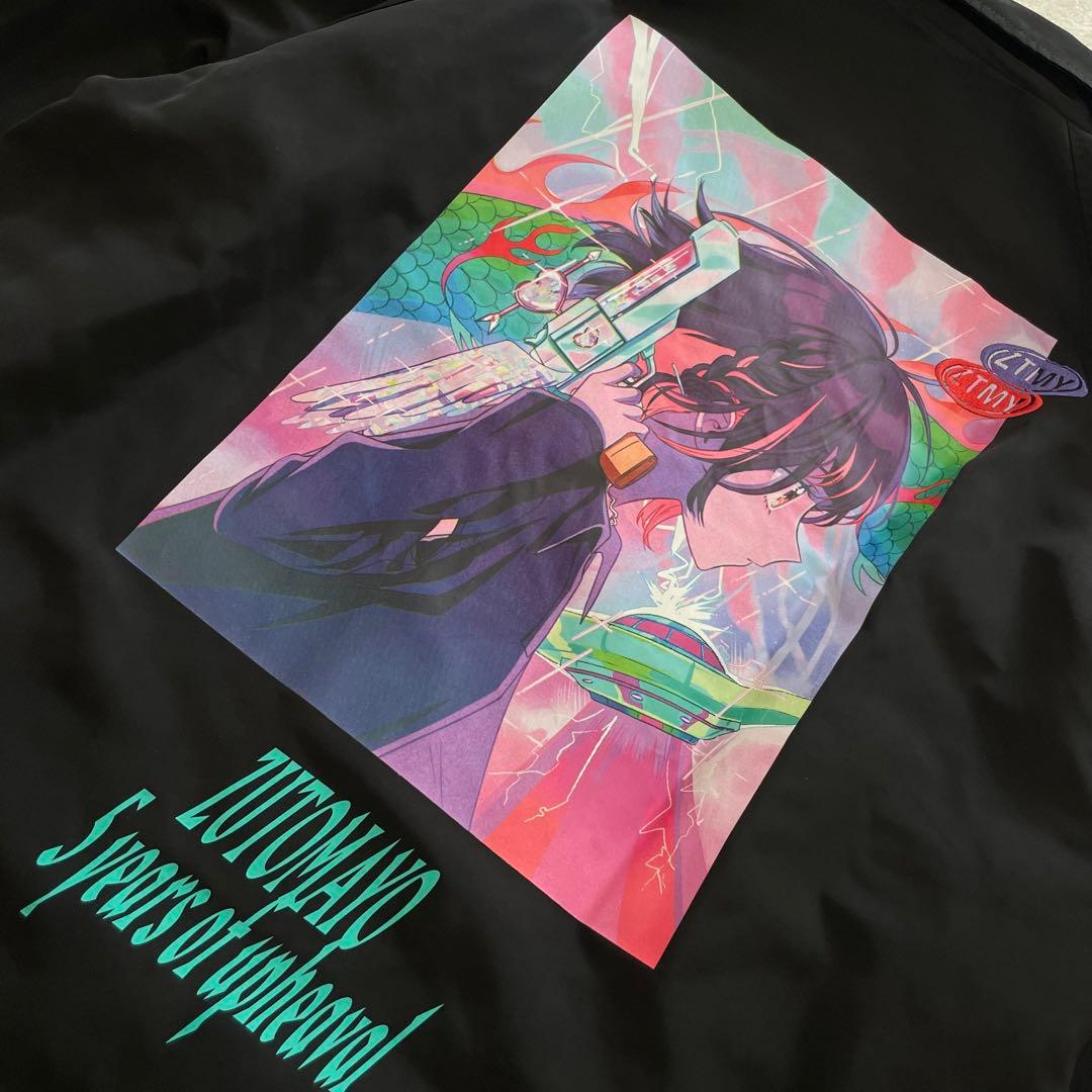 ずっと真夜中でいいのに。 コーチジャケット　ミラーチューン ブラック　Lサイズ