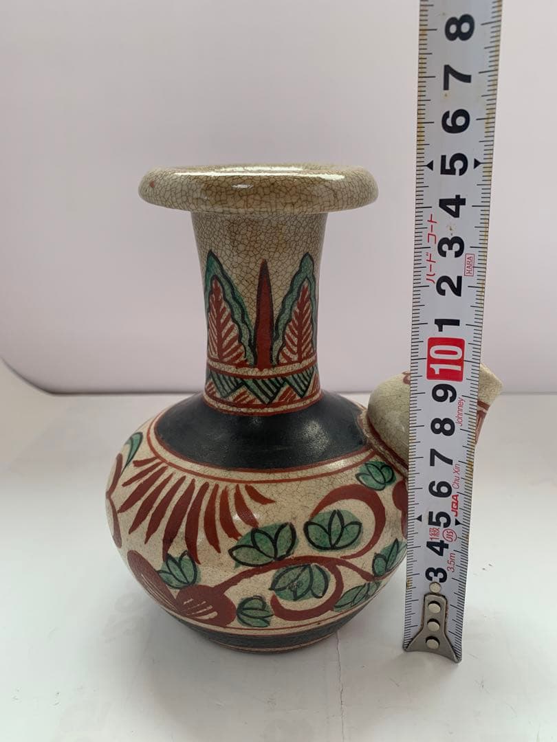 幕末～明治　赤絵　徳利　送料込み