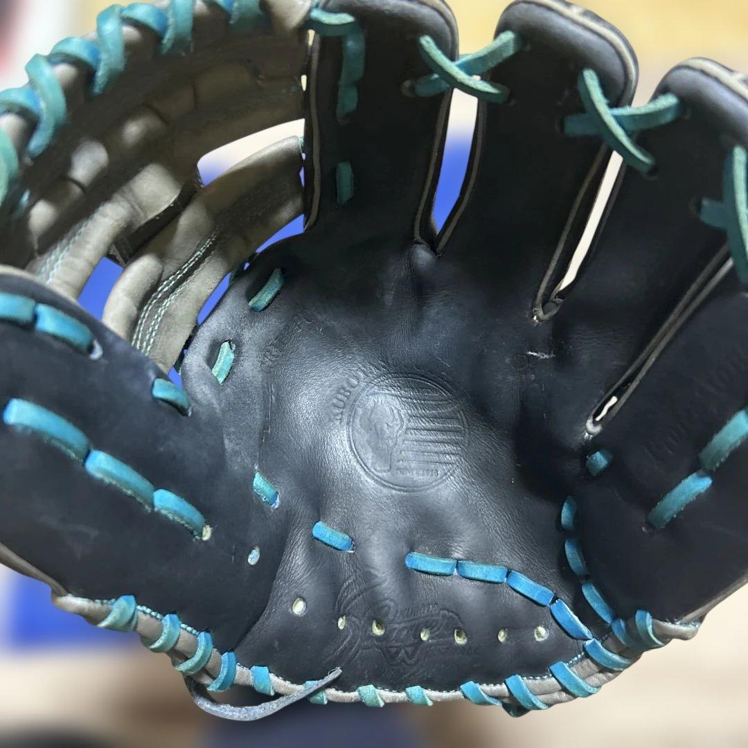 久保田スラッガー　軟式グローブ 内野手用　グリス、紐交換済み