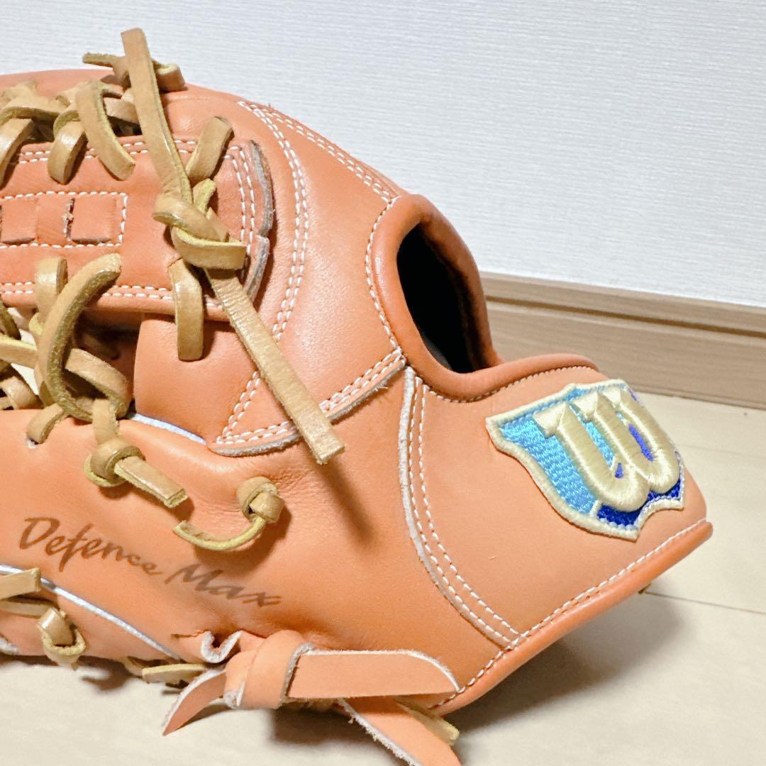 極美品 Wilson ウィルソン D-MAX 一般軟式 左利き用 外野 グローブ