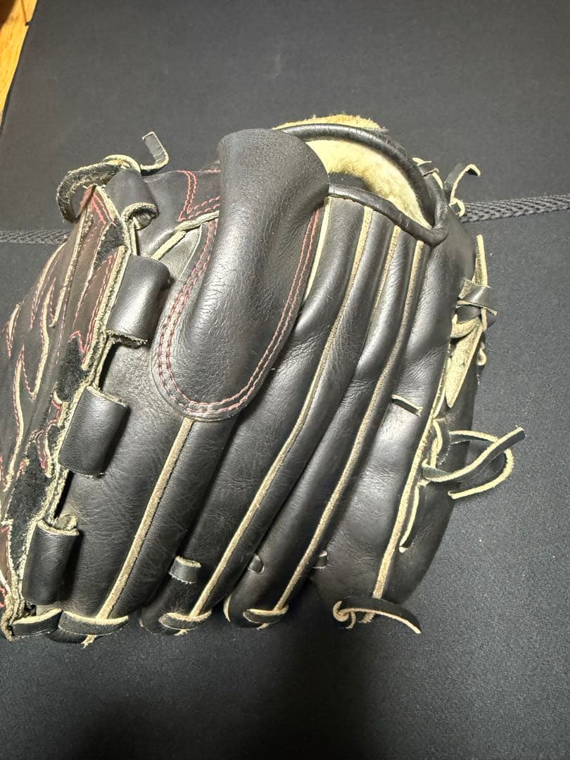 ミズノ 硬式グローブ 黒 右投げ用