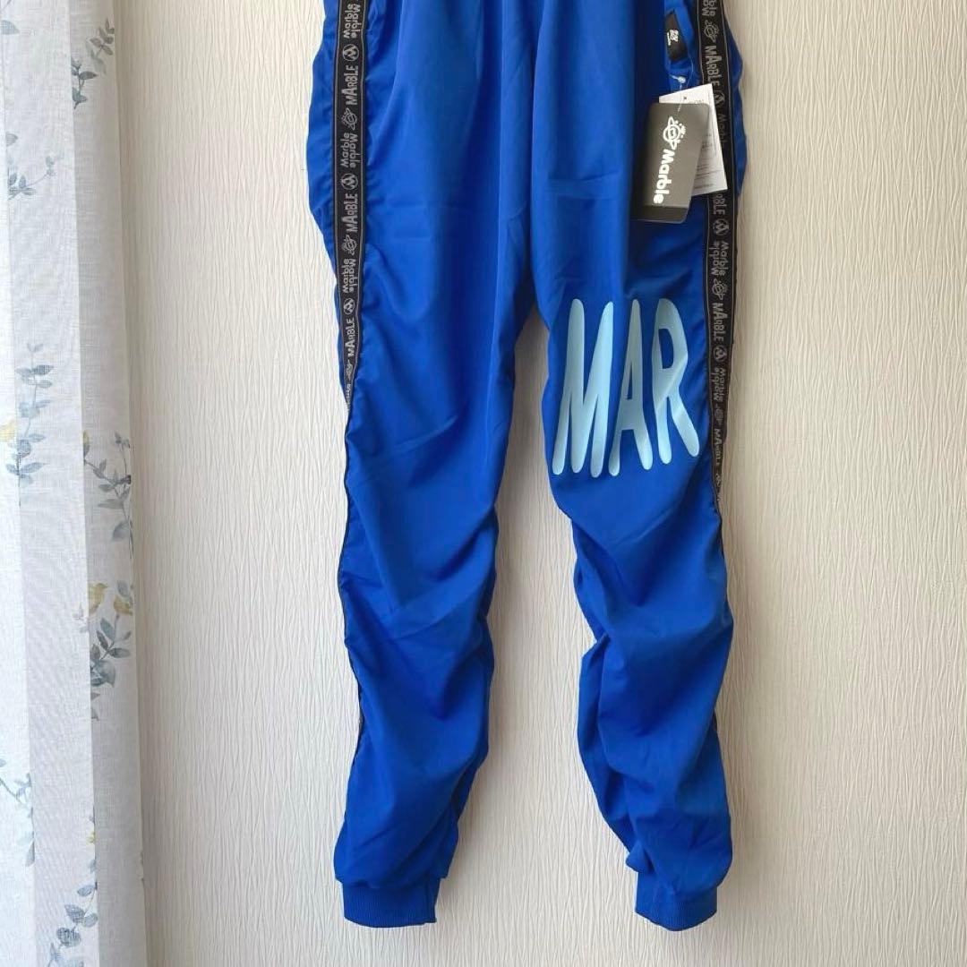 専用新品未使用タグ付 Marble フィットネスパンツMLブルー トレーニング