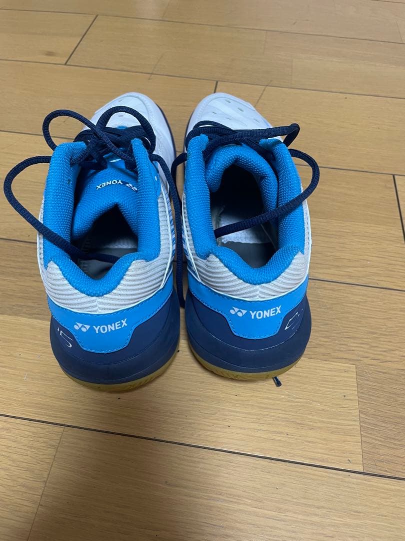 YONEX バドミントンシューズ SHB-65 ホワイト/ブルー　27.5cm