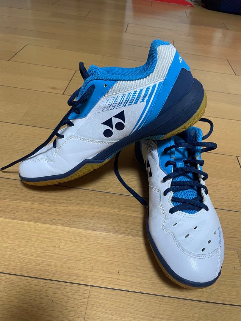 YONEX バドミントンシューズ SHB-65 ホワイト/ブルー　27.5cm