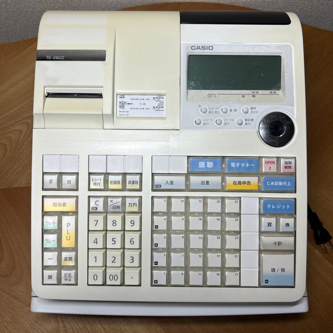 カシオ 電子レジスター TK-2800