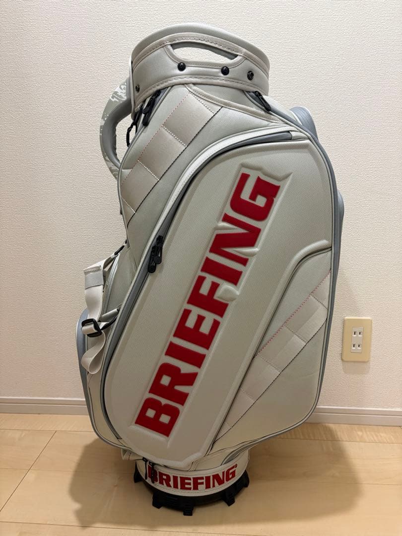 ブリーフィング BRIEFING キャディバッグ CR-3#04 白　ホワイト